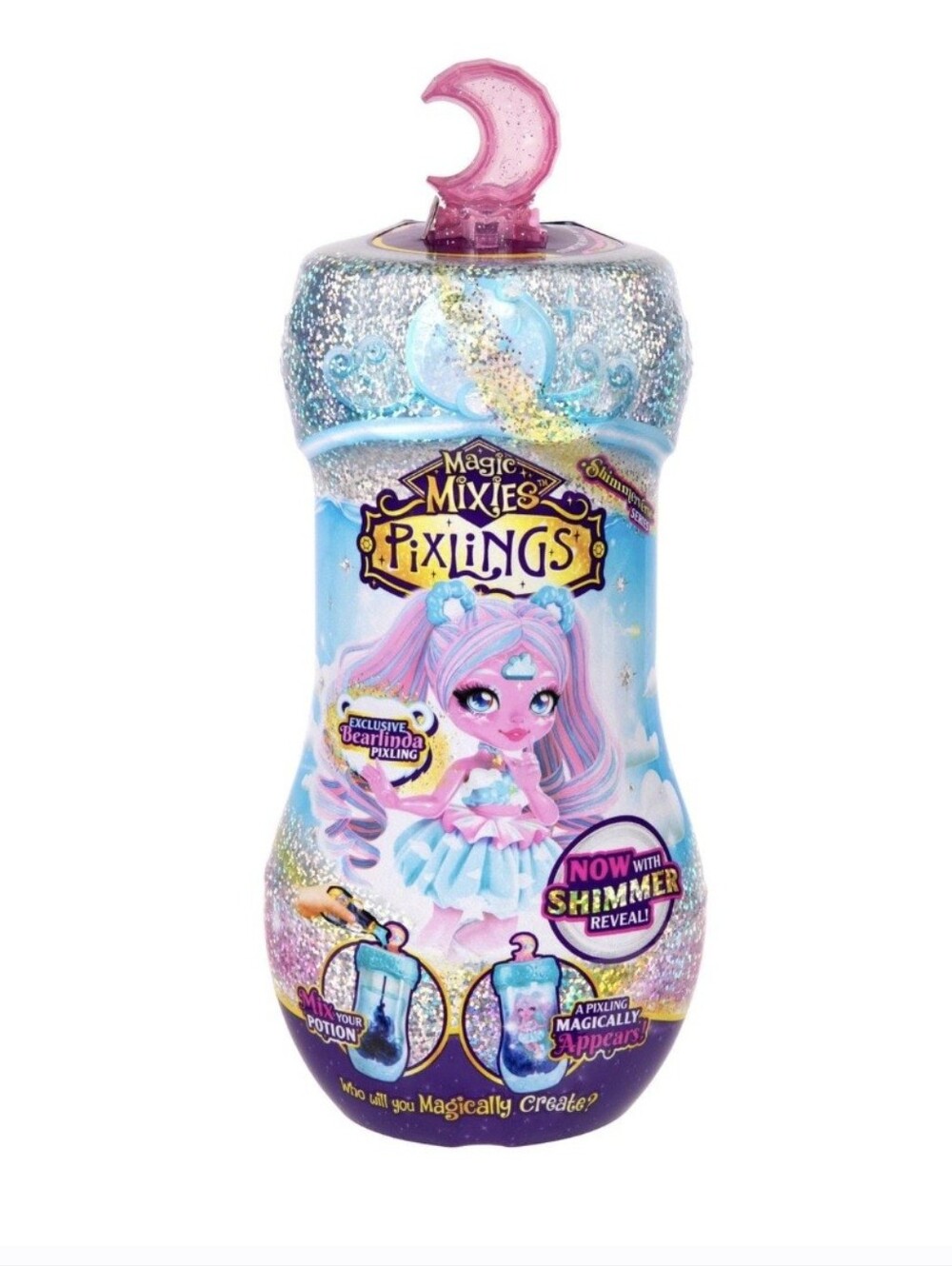Magic Mixied Pixlings Shimmer Reveal Magical Pixie Bearlinda Doll Toy - Potion